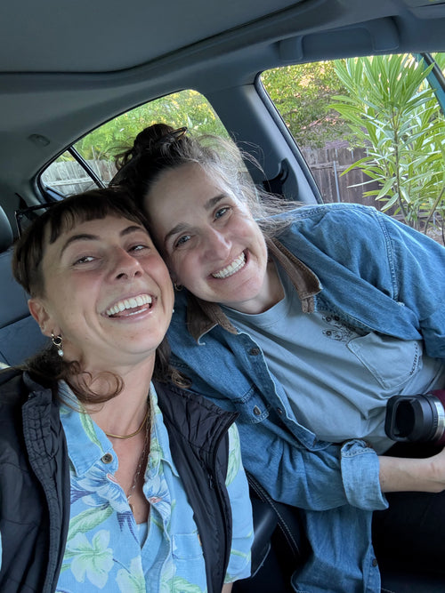Mad cheesin' and anchovy-pocket peekin' @rachjpound & @oceane.e.b